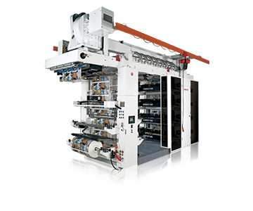 Super High-speed Stack Type Flexo Printing Machine With Doctor Blade Chamber System (8 Color)