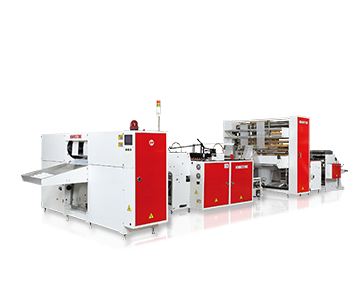 High Speed Bottom Sealing Machine for Bag-on-roll with or without Core with Hot Slitting Unit & Photo Cell