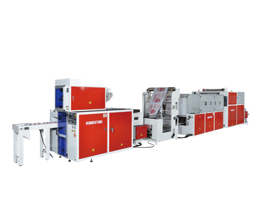 High Speed Interleaf Draw Tape Garbage Bag Making Machine With Bag-On-Roll
