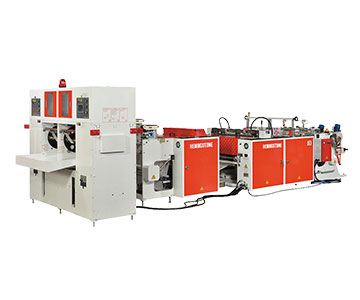 Two-Line Independent T-shirt Bag On Roll Making Machine with Core